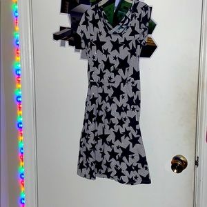 Black and gray star dress